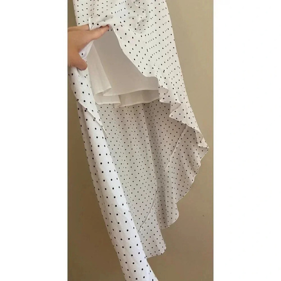 Ali and Jay LA Small Terrace Time Ruffle Slit Polka Dot Maxi Dress - Picture 6 of 11